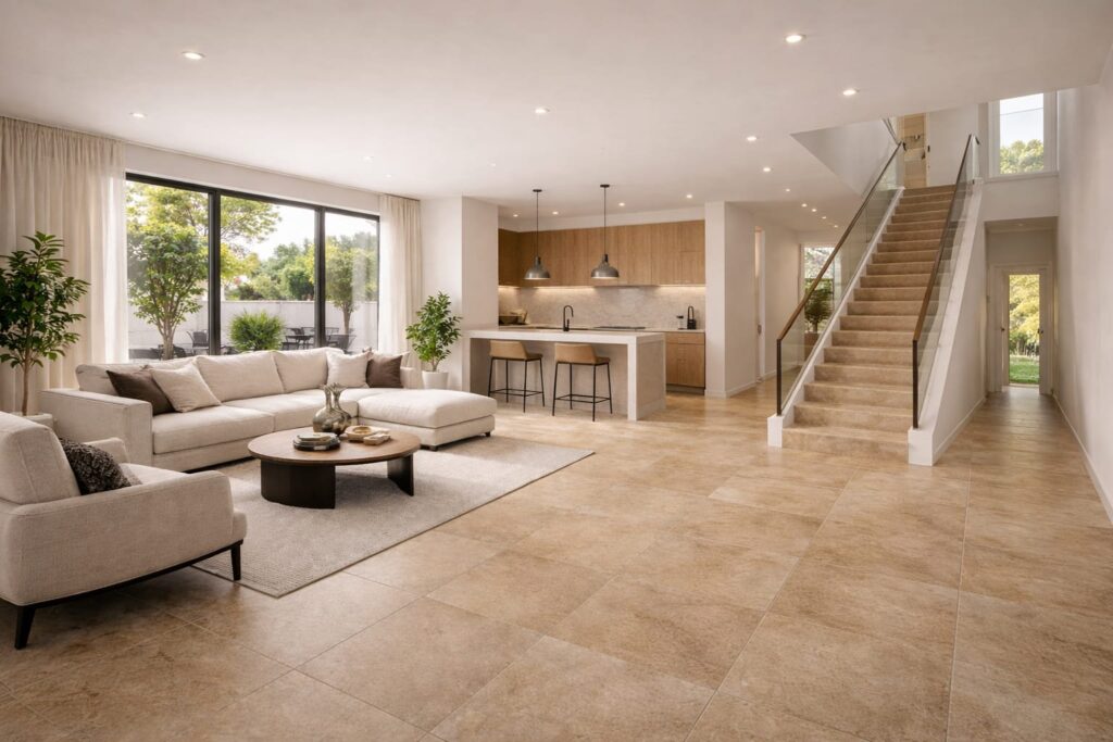 DARK CREAM CROSS CUT TARVERTINE