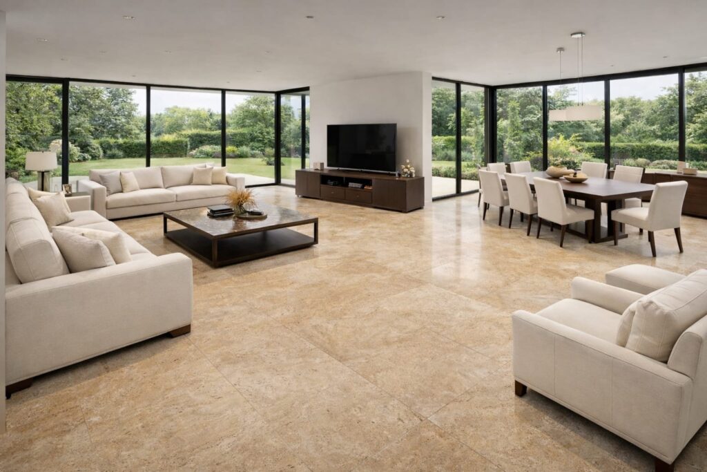 CREAM BEIGE CROSS CUT TRAVERTINE