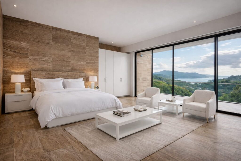 DARK CREAM VEIN CUT TRAVERTINE