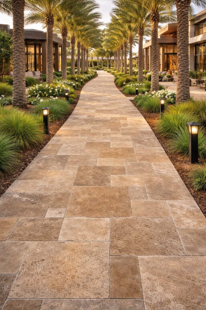 CREAM DARK TRAVERTINE PATTERN SET