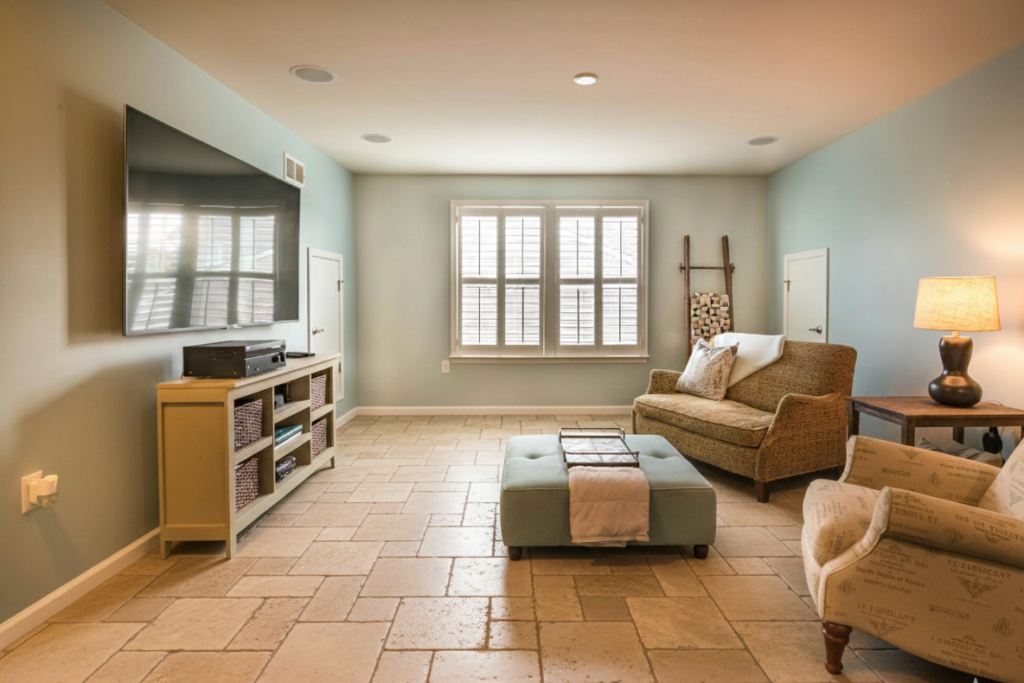 CREAM BEIGE TRAVERTINE PILLOW EDGE